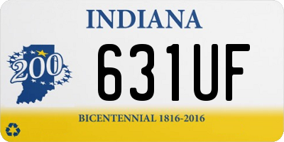 IN license plate 631UF