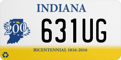 IN license plate 631UG