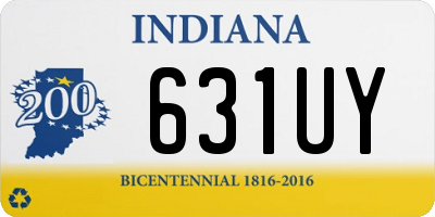 IN license plate 631UY