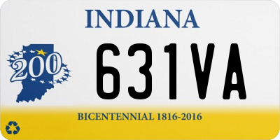 IN license plate 631VA