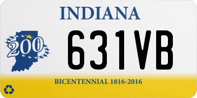 IN license plate 631VB