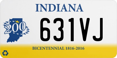 IN license plate 631VJ