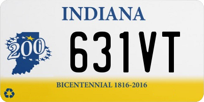 IN license plate 631VT