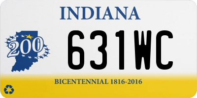 IN license plate 631WC