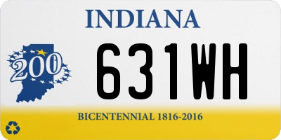 IN license plate 631WH
