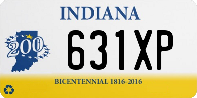 IN license plate 631XP