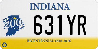 IN license plate 631YR