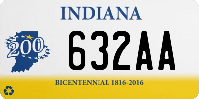 IN license plate 632AA