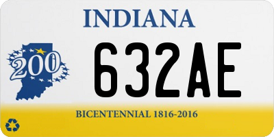 IN license plate 632AE