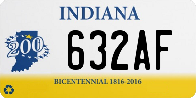 IN license plate 632AF