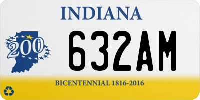 IN license plate 632AM
