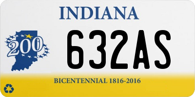 IN license plate 632AS