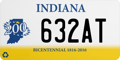 IN license plate 632AT