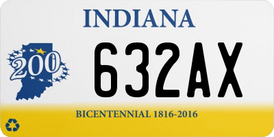 IN license plate 632AX