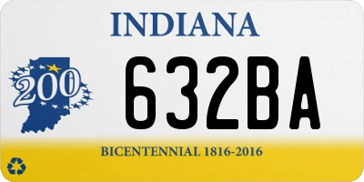 IN license plate 632BA