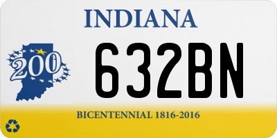 IN license plate 632BN