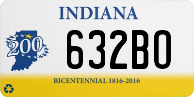 IN license plate 632BO