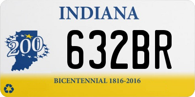 IN license plate 632BR