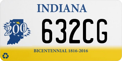 IN license plate 632CG