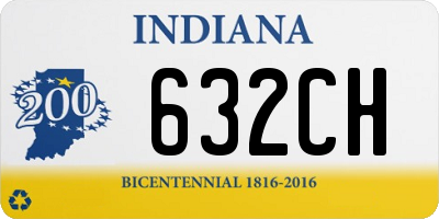 IN license plate 632CH