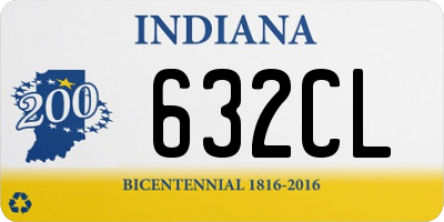 IN license plate 632CL