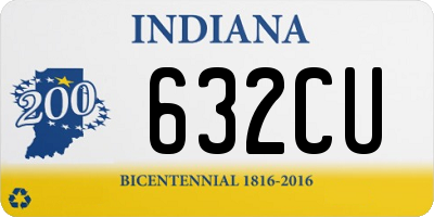 IN license plate 632CU