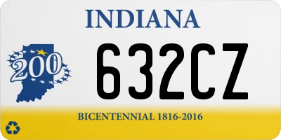 IN license plate 632CZ