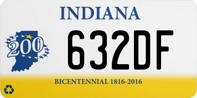 IN license plate 632DF