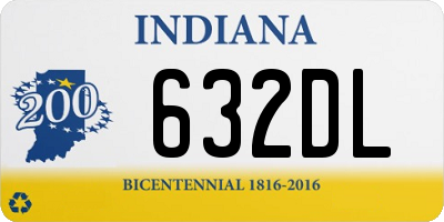 IN license plate 632DL