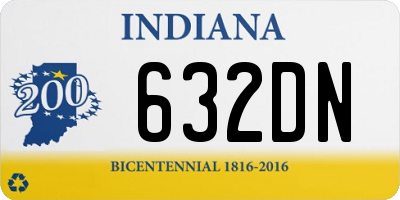 IN license plate 632DN