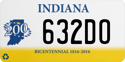 IN license plate 632DO