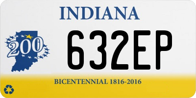 IN license plate 632EP