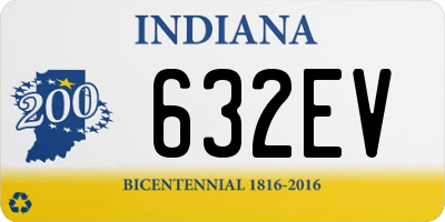 IN license plate 632EV