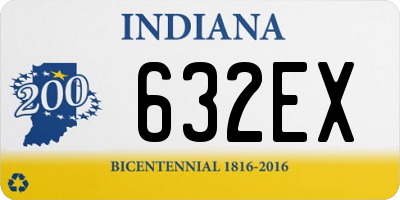 IN license plate 632EX