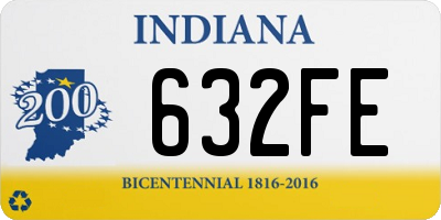 IN license plate 632FE