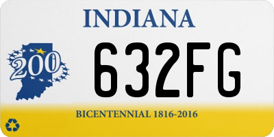 IN license plate 632FG
