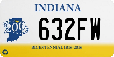 IN license plate 632FW