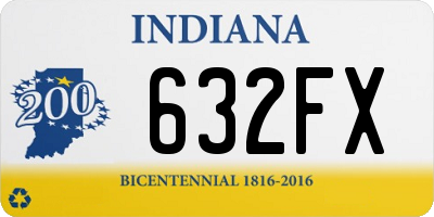 IN license plate 632FX