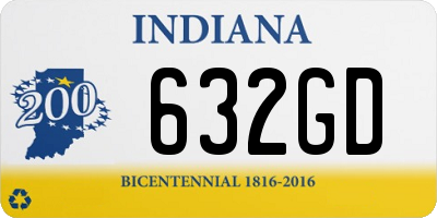 IN license plate 632GD