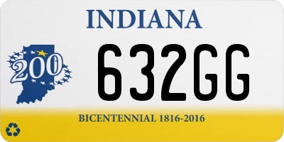 IN license plate 632GG