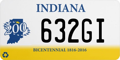 IN license plate 632GI