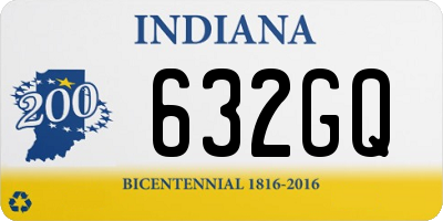 IN license plate 632GQ