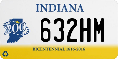 IN license plate 632HM