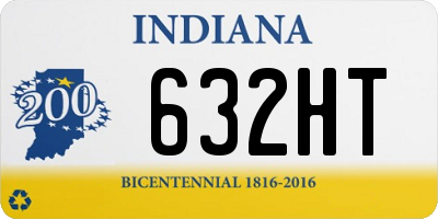 IN license plate 632HT