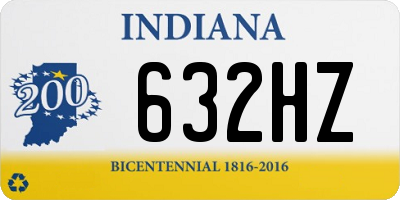 IN license plate 632HZ