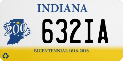 IN license plate 632IA