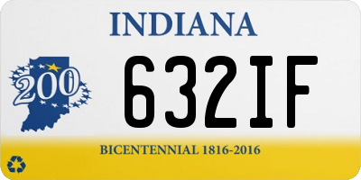 IN license plate 632IF