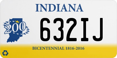 IN license plate 632IJ