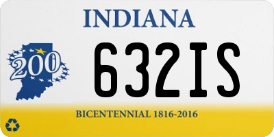 IN license plate 632IS