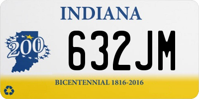 IN license plate 632JM